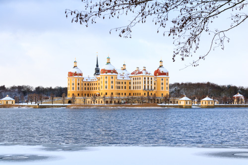 Winter auf Schloss Moritzburg