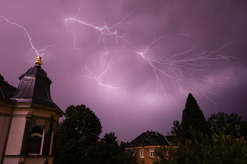Blitzlichter über Dresden